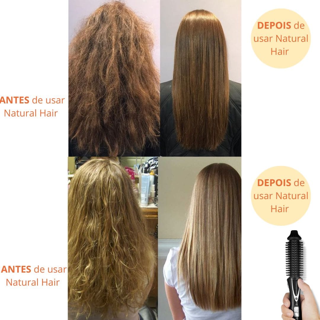 Natural Hair Basic + 1 Brinde Especial - Escova Térmica Profissional (bivolt: 100~240v)
