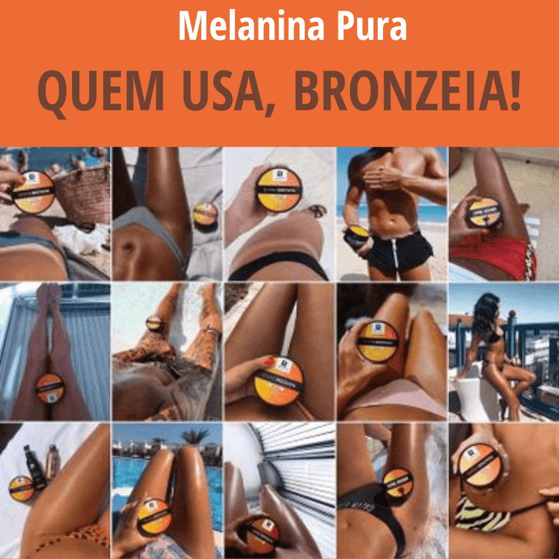 Melanina Pura - ShineBrown - estoqueglobal